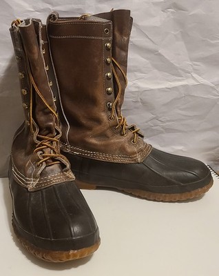 Men's Vintage LL Bean Duck Boots Maine Hunting Rain Snow Size 9 N (10 W) USA