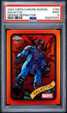 2025 Topps Chrome Marvel Galactus Orange /25 #150 PSA 9