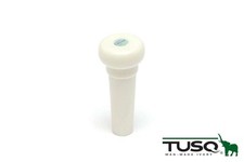 Graph Tech Tusq End Pin White with Paua Shell Inlay