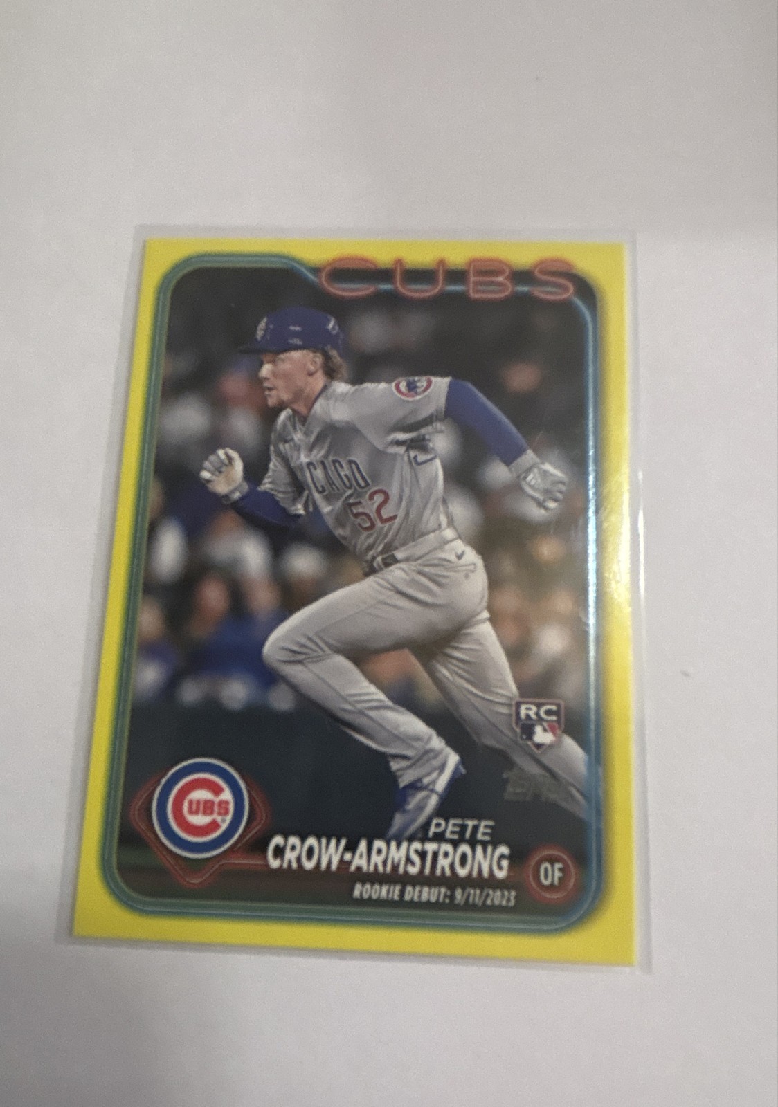 2024 Topps Update Series - Rookie Debut Pete Crow-Armstrong #US91 Yellow (RC)