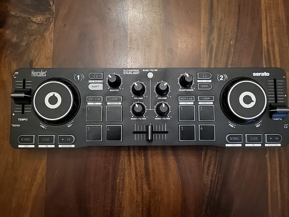 Hercules Serato DJ Control Starlight Compact Controller, Cord & Box, TESTED - Image 2 of 4