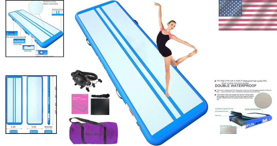 Inflatable Gymnastics Mat 10ft-23ft - Perfect for Home or Professional Training - Image 2 of 4