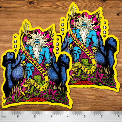 Santa Cruz Jason Jessee Neptune Sea God Vinyl 1980's Vintage