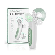 Momcozy BreezyClear 2-in-1 Electric Nasal Aspirator for Baby with Spray,