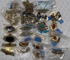 Vintage Estate Jewelry Gold Tone 20+ pcs All Whiting & Davis Most w/Tags & Bags