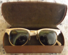 ANTIQUE 12kg Metal Vintage Glasses GOLD COLOR Metal Frame Case FREE SHIPN
