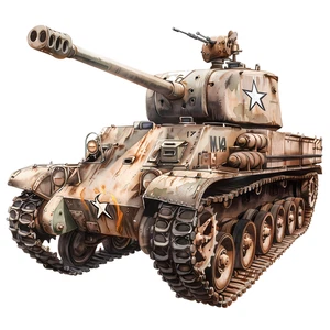 Military World War Tank Vehicle Self Adhesive Sticker