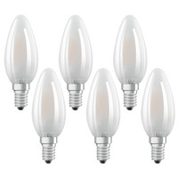 6 X Osram Led Filament Leuchtmittel Kerze 4W =40W E14 Matt 840 Neutralweiß 4000K