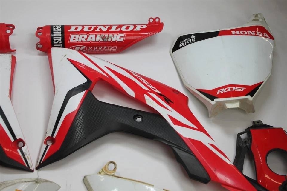 Honda CRF450R 2018 OEM guardabarros de plástico con gráficos (ver notas) Foto 3 de 4