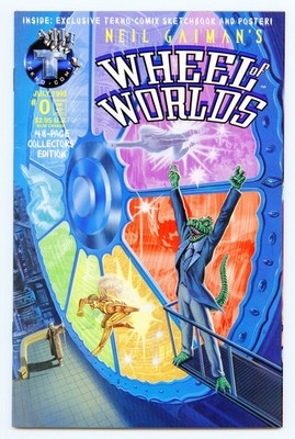 Tekno Comix Wheel of Worlds (1995) #0 Collectors Poster 1st Lady Justice VF 8.0