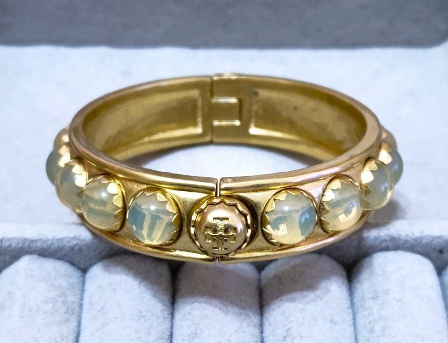 Tory Burch Stone x Gold Color Bangle 40172 | eBay