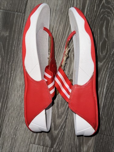 Fit Flop Sandalen UK Größe 8 rot weiß Komfort Sandalen Zehensteg Walkstar - Bild 9 von 11
