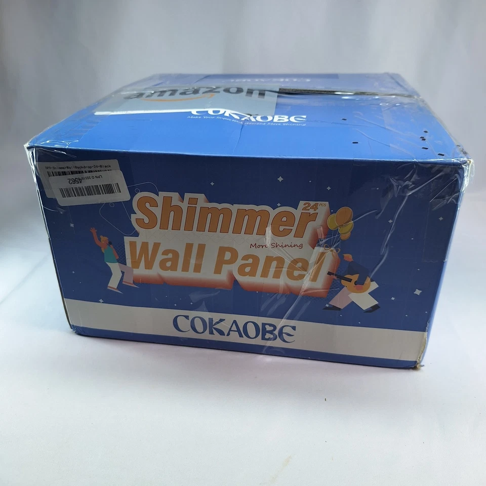 Black Shimmer Wall Party Backdrop 6ft x 4ft 24pc Square Sequin Shimmer Backdrop - Image 3 of 4