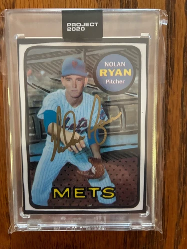 Nolan Ryan HOF AUTOGRAPH Topps Project 2020 #87 Joshua Vides Ryan Foundation COA