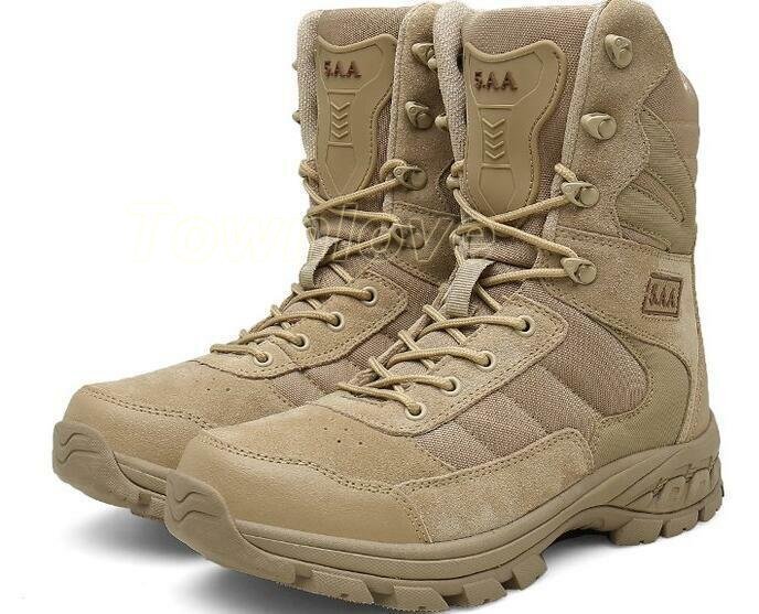 Swat Men's Military Boots Lace up Outdoor Desert Sand Boots Combat