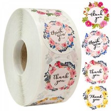 40 THANK YOU FOR YOUR PURCHASE ENVELOPE SEALS LABELS STICKERS 1" ROUND FREE SHIP