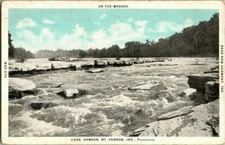 1920'S. WABASH. NEAR N. HARMONY, IND. BY CHAS DAWSON. POSTCARD.