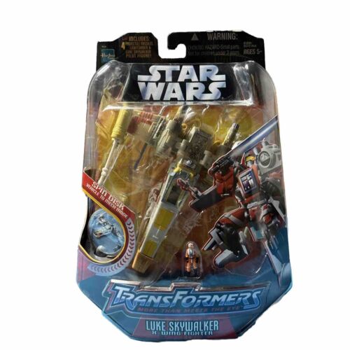Transformers Star Wars Luke Skywalker X-Wing Fighter new in box 2005