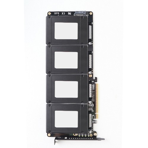 New U.2 SSD to PCIe X16 Adapter PCIE 4.0 to 4 Disk U.2 SFF-8639 SSD Riser CardbS - Afbeelding 8 van 9