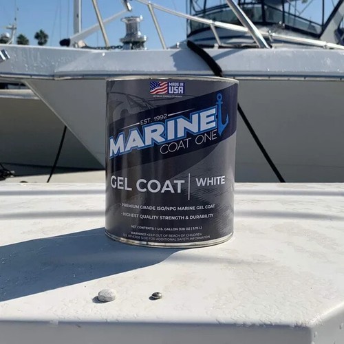 Marine Coat One, Clear Gelcoat Repair Kit For Boat, Clear Without Wax