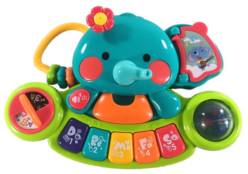 HAHALAND Musical Elephant Toy Educational Developmental