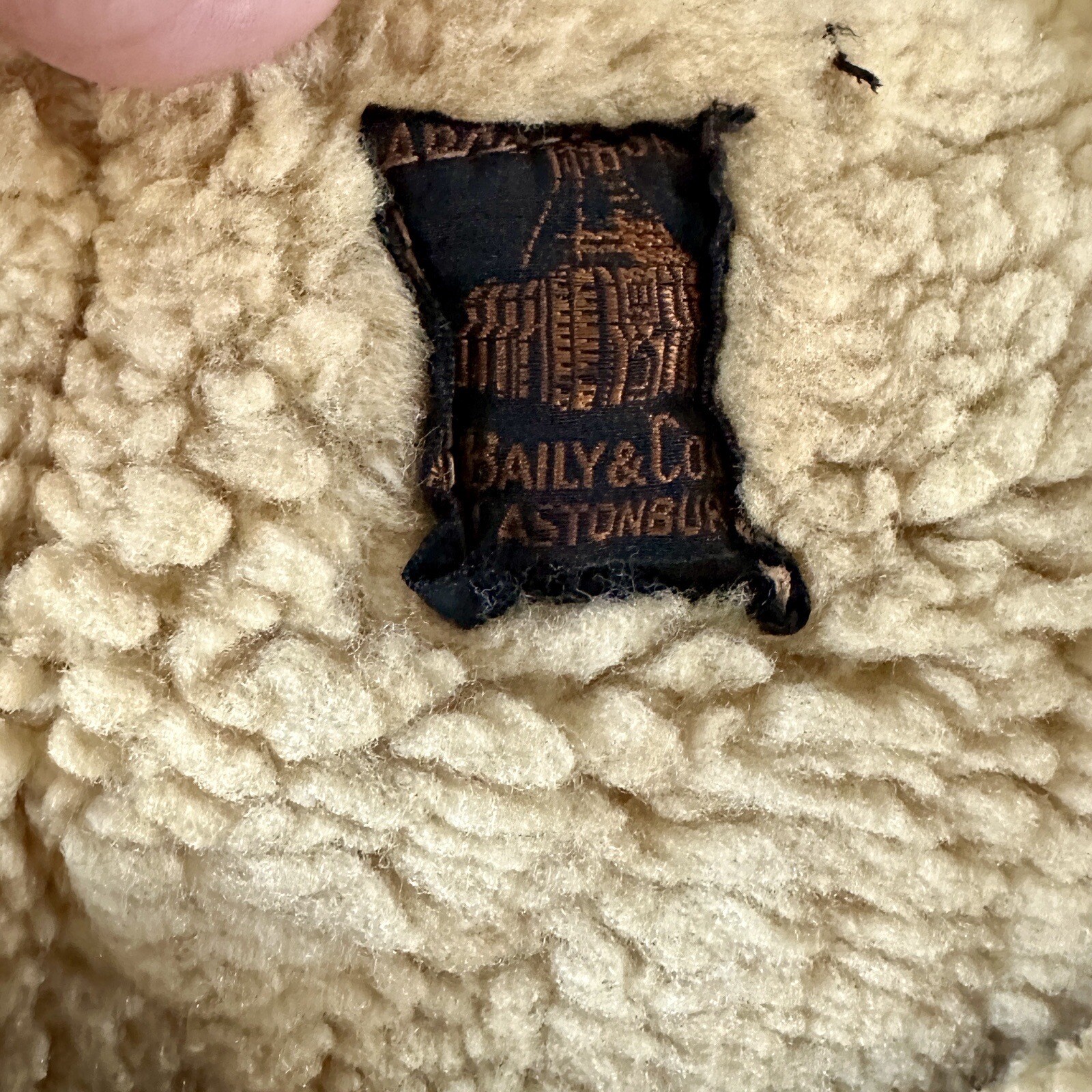 Genuine Antique World War l Sheepskin Gillet Jerkin Jacket by A Baily