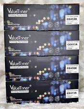 ValueToner CE410X CE411A CE412A CE413A 4-Pack Toner Compatible HP 305X 305A