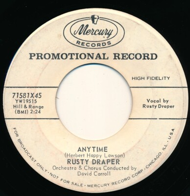 #ad RUSTY DRAPER ANYTIME THAT LUCKY OLD SUN PROMO 71581X45 45 Record VG $2.95