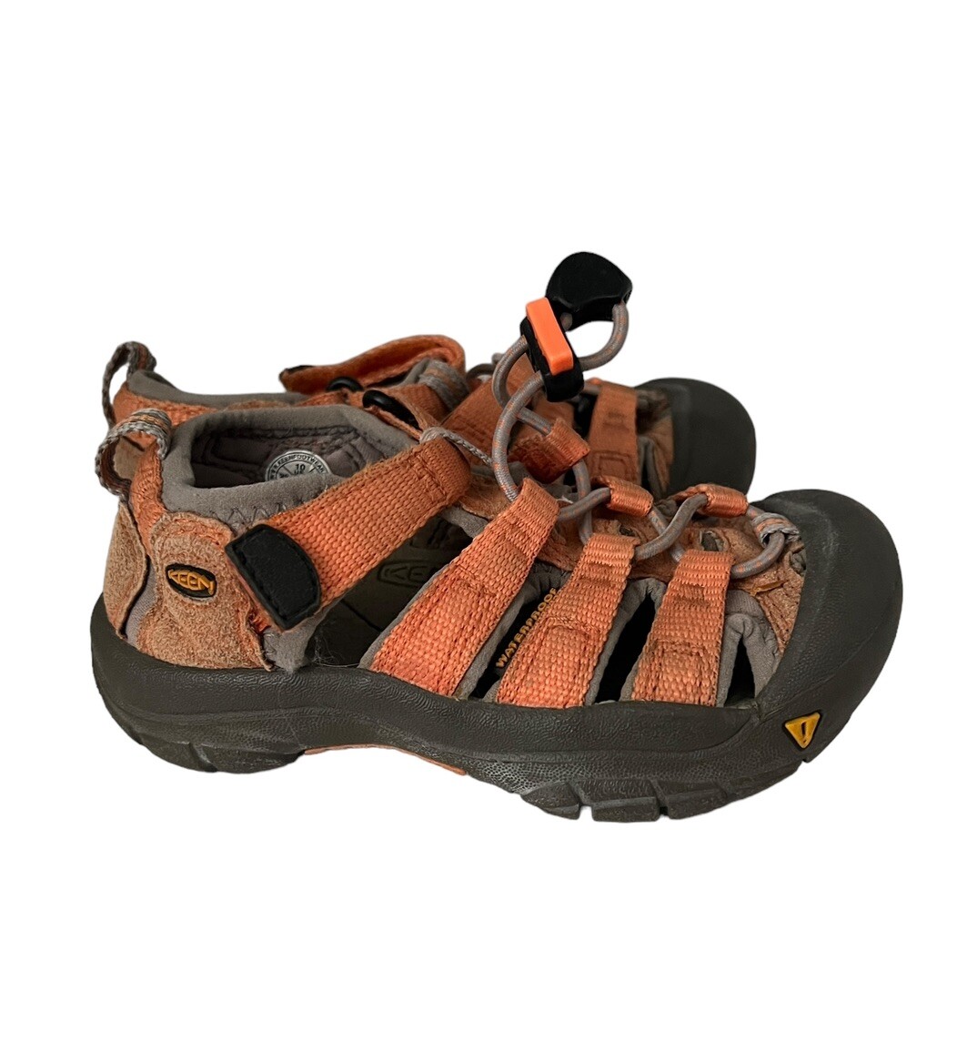 Scarpe da trekking impermeabili KEEN bambini giovani NEWPORT H2 sandali outdoor arancioni taglia 10