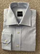 BNWOT JAEGER BLUE CLASSIC FIT BUTTON CUFF SHIRT 17