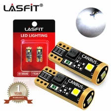 LASFIT Canbus Car Led License Plate Map Light Lamp Bulbs T10 168 2825 W5W 6000K