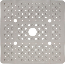 Safety Skid Non Slip Traction Extra Large Drain Square Shower Mat Bath Tub 27