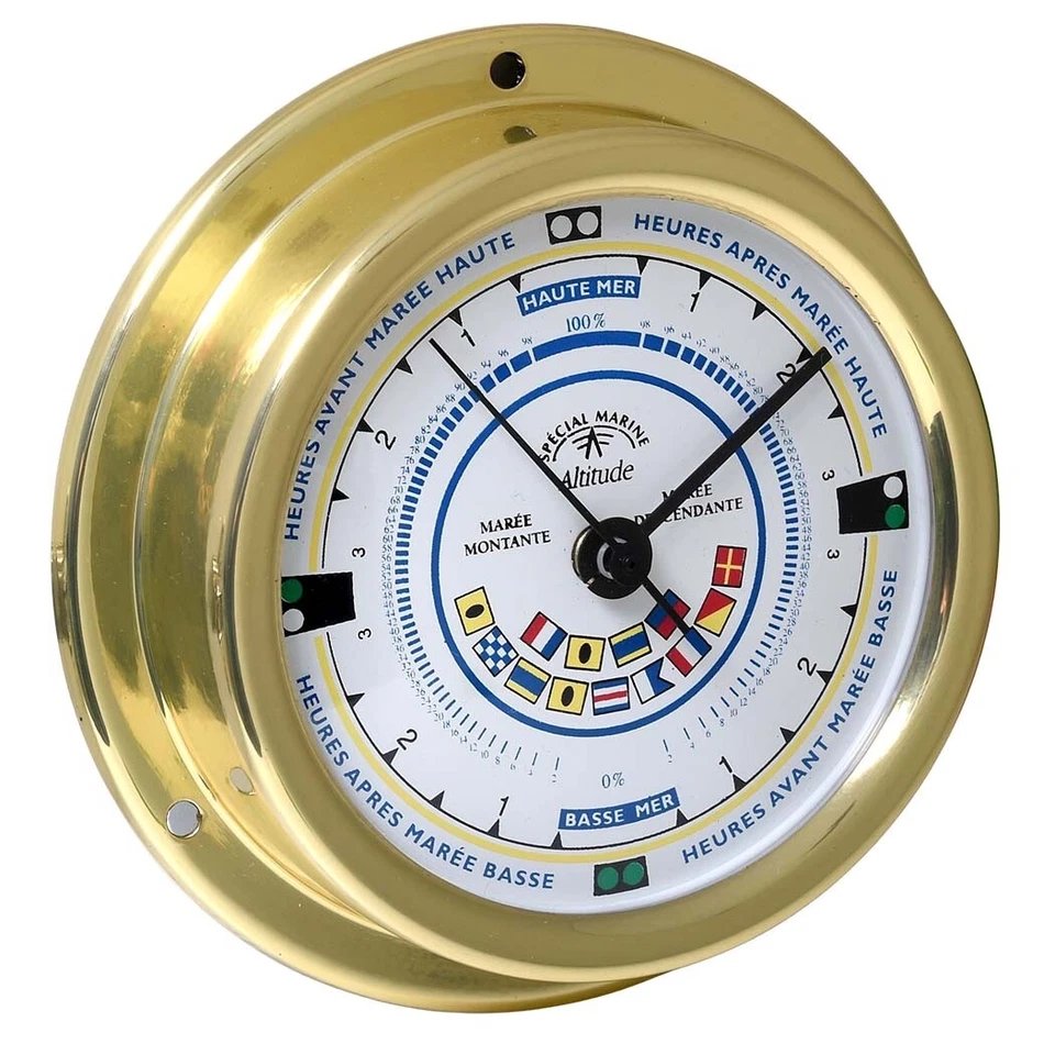Altitude Tidenuhr Messing Signalflaggen 127mm x 40mm aus Dänemark - Bild 4 von 4