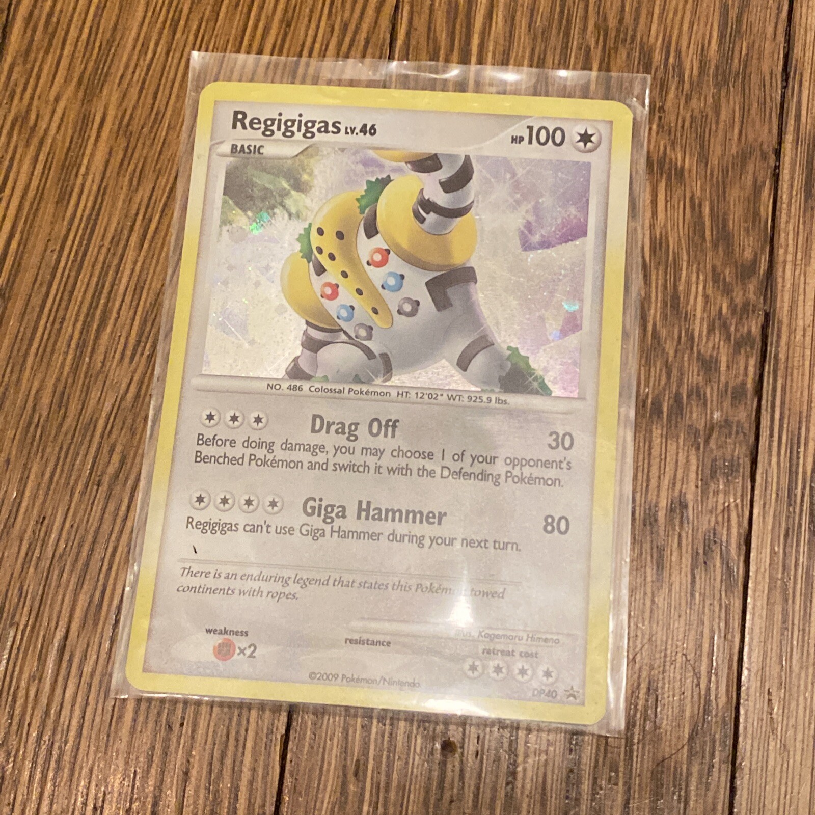 Pokémon TCG Regigigas DP40 Holo Promo Pokémon Card MP Swirl