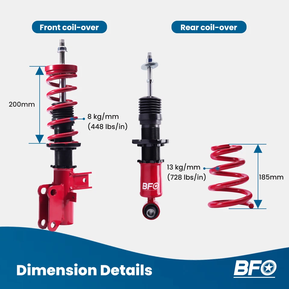 Kit de suspensión Coilovers para Chevrolet Camaro 10-15 Adj. Amortiguadores de altura Foto 3 de 4