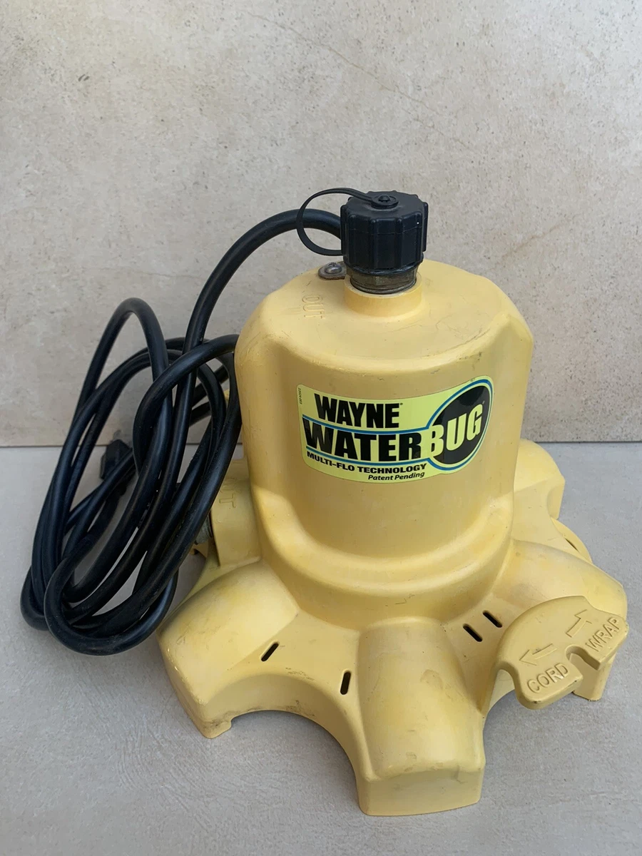 Wayne WaterBug Submersible Utility Pump — 1200 GPH, Port,, 53 OFF
