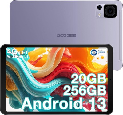 DOOGEE T20 Mini Pro 8.4 Zoll Tablet, 20GB+256GB 2.3K FHD+ Display Android 13 LTE