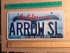 License Plate, California, Vanity: ARROW SL, R129 Mercedes Silver Arrow Edition