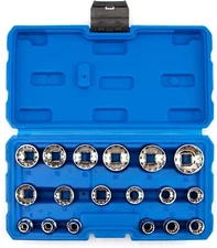 VCT 18 Pc 3/8" Drive Universal Spline Socket Set Metric Socket Tool Set Socket S