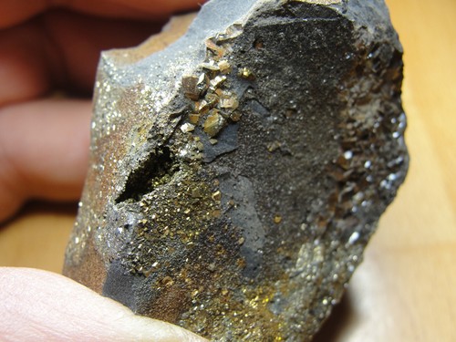 Pyrit xx auf Geode von Tongrube bei Osnabrück in Niedersachsen - Bild 5 von 10