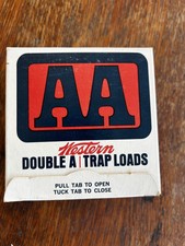 Vintage Western "AA" Double A 12 Gauge 2 3/4 Trap Loads EMPTY BOX,
