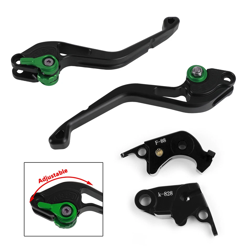 NEW Short Clutch Brake Lever fit for Kawasaki Z750R Z1000 ZX10R ZX6R/636 #3 Foto 4 de 4