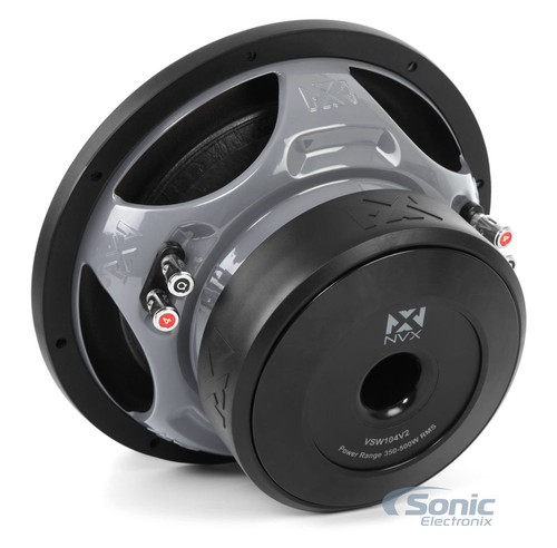 NEW!! NVX 1000 Watt 10" VS-SERIES V2 Dual 4 Ohm Car Audio Subwoofer | VSW104V2 - Picture 6 of 9