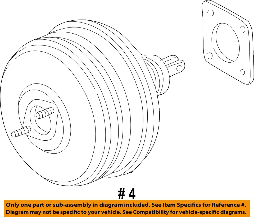 Used Power Brake Booster fits: 2007 Honda Ridgeline  Grade A - Изображение 4 из 4