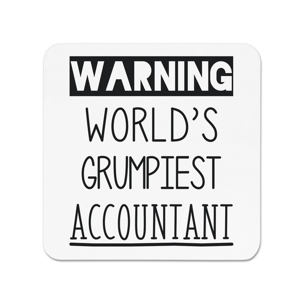 Warnung World's Grumpiest Buchhalter KüHlschrankmagnet MüRrisch Toll Best Lustig-image