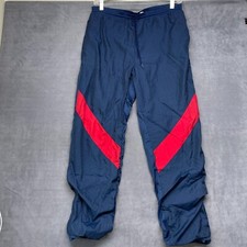 Givenchy Windbreaker Pants Men's Large Blue Drawstring Straight Outdoor Vintage