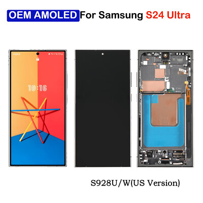 OEM OLED Display LCD Touch Screen Assembly For Samsung Galaxy S24 Ultra S928U/W