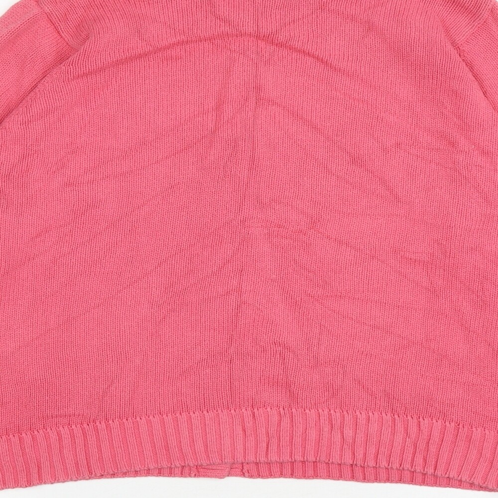 Edinburgh Woolen Mill Womens Pink Round Neck Cotton Cardigan Jumper Size M eBay