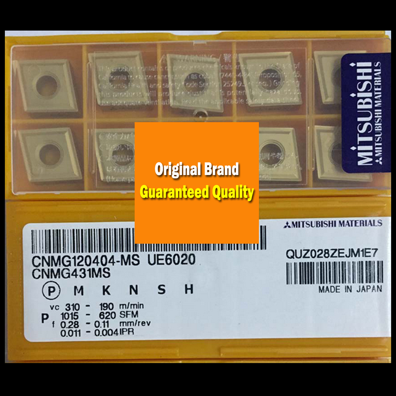 Kennametal CNMG120404MS KC5010 Carbide Turning Inserts, 10 PCS, CNMG431MS, USA Made - View #5