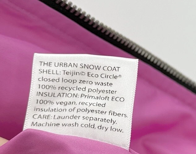 Vaute Couture Women’s The Urban Snow Coat Size M, Pink, Vegan, Sustainable USA - product detail image 8